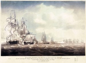 HMS "Pallas" La Minerven jälkeen. tekijältä Nicholas Pocock