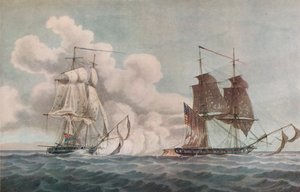 Packet Boat and Privateer, c1819 tekijältä Nicholas Pocock