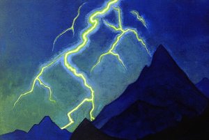 Call of the Heaven, Lightning, n. 1935-36 tekijältä Nicholas Roerich