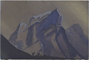 Vuoristosola, myrsky, 1936 tekijältä Nicholas Roerich