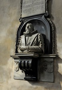 Hugo Barkerin muistomerkki, 1632 (marmori)