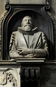 Hugo Barkerin muistomerkki, 1632 (marmori)