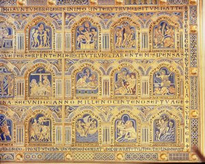 Verdunin alttari, joka kuvaa raamatullisia kohtauksia, 1181 (sampleve-emalointi) (keskipaneelin oikea osa) (katso muut paneelit 146819, 146820 ja 146822)