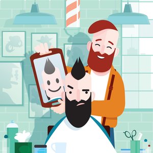 Hipster Barber, 2023 (digitaalinen)