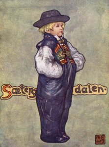 Norja: Saetersdalenin poika (väri litho) tekijältä Nico Jungman