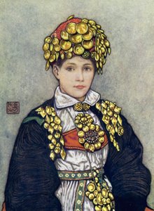 Norja: Saetersdalen Bride (väri litho) tekijältä Nico Jungman