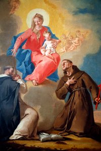 Kansallisgalleria. Rukousnainen pyhän Dominikuksen ja Franciscus d