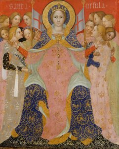 Pyhä Ursula ja neidot, noin 1410 (tempera ja kulta puulle).