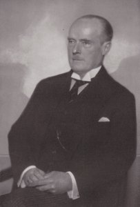 Gustav Krupp von Bohlen und Halbach, saksalainen virkamies ja liikemies (s/w-kuva)