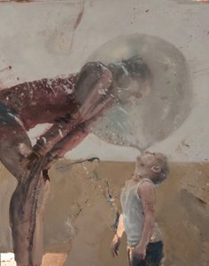 Bubble III (Lapsi ja äiti), 2020 (öljy kuparille)