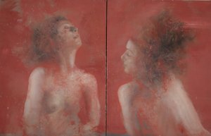 Vuoropuhelu, 2015 (öljy kankaalle) tekijältä Nicola Pucci