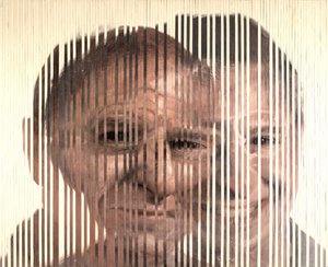 Face Fusion III, 2007 (öljy kankaalle leikattu ja levytetty kartongille).