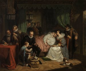 Prinssi William I, jota vaimonsa Charlotte de Bourbon hoiti Jean Jaurequin Antwerpenissä vuonna 1582 tekemän aborttiyrityksen jälkeen.