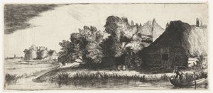 Maisema maatilan kanssa tekijältä Nicolaes Anthoni Flinck (attributed to)