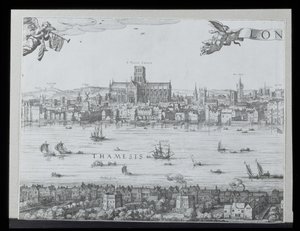Panorama of London and Thames, osa kaksi näyttää St. Paul