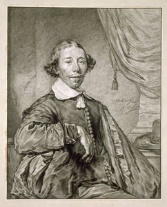 Miehen muotokuva, 1681 (litho) tekijältä Nicolaes Jansz Visscher