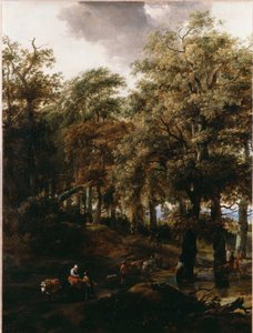 Tie metsän läpi tekijältä Nicolaes Pietersz. Berchem