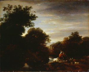 Talonpojat Fordin luona tekijältä Nicolaes Pietersz. Berchem