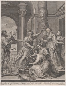 Akhilleus ja Lycomedeen tyttäret, n. 1620-26, n. 1620-26.