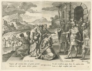 Jefta antaa tyttärelleen luvan mennä vuorille History of Jephthan (sarjan nimi)