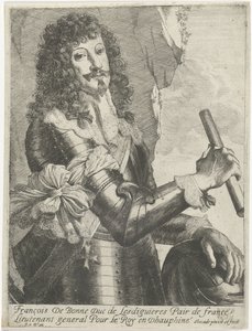 François de Bonne-Lesdiguières-de Créquin muotokuva tekijältä Nicolaes Van Helt Stockade