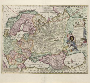 Venäjän kartta, 1600-luvun toinen puoli