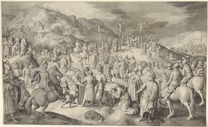 Kristus ristillä tekijältä Nicolaes de Bruyn