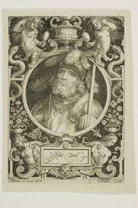 Joosua, neljäs osa teoksesta The Nine Worthies (Yhdeksän arvokasta). tekijältä Nicolaes de Bruyn