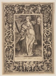 Judith, levy kuusi teoksesta The Nine Worthies (Yhdeksän arvokasta) tekijältä Nicolaes de Bruyn