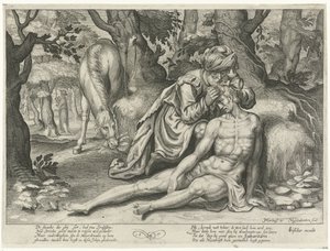 laupias samarialainen tekijältä Nicolaes van Geelkercken