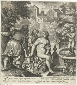 Susanna ja vanhimmat tekijältä Nicolaes van Geelkercken