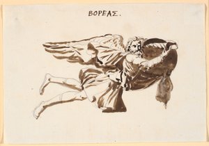 Boreas. Luonnos helpotus tuulten tornissa Pamphilus ja Davus keskustelussa tekijältä Nicolai Abildgaard