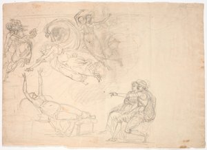 Kohtaus Shakespearen Henry VIII:sta (4. näytös, kohtaus 2) tekijältä Nicolai Abildgaard