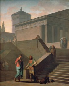 Andria-kohtaus (Inspiraationa Terencen näytelmä) tekijältä Nicolai Abraham Abildgaard