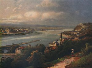 Coblenz und Ehrenbreitstein, Coblenz ja Ehrenbreitsteinin linnoitus, 1923. tekijältä Nicolai Astudin