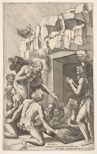Kristus Limbossa, Rafaelin jälkeen, 1541. tekijältä Nicolas Beatrizet