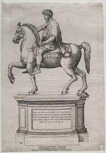 Marcus Aureliuksen ratsastuspatsas, 1548.