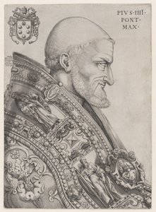Paavi Pius IV:n muotokuva, 1500-luvun puoliväli, 1500-luvun puoliväli. tekijältä Nicolas Beatrizet