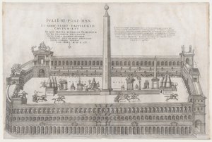 Rooman loiston peili: Circus Flaminius, 1553, 1553. tekijältä Nicolas Beatrizet