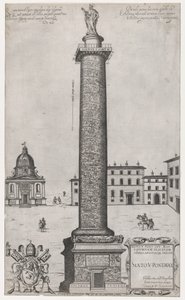 Rooman loiston peili: Trajanuksen pylväs, 1589, 1589. tekijältä Nicolas Beatrizet.