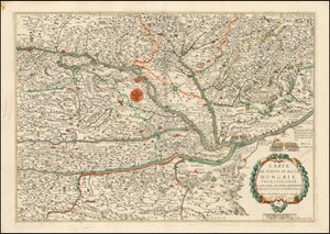 Nicolas Bereyn julkaisema vuoden 1663 kartta Ylä- ja Ala-Unkarista, Transilvaniasta, Sloveniasta, Kroatiasta ja Dalmatiasta. tekijältä Nicolas Berey
