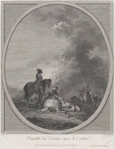 Sotilaan ruumis taistelun jälkeen, 1781, 1781. tekijältä Nicolas Colibert