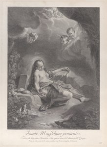 Katuva Maria Magdaleena, n. 1729. tekijältä Nicolas Dauphin de Beauvais