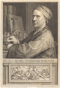 Guillaume Thomas Raynal tekijältä Nicolas Delaunay after Charles Nicolas Cochin II
