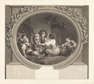 Koulutus on kaikki kaikessa tekijältä Nicolas Delaunay after Jean Honoré Fragonard