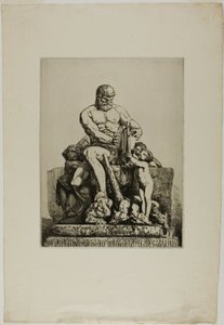 Hercules, levy yksi Chifflartin Twelve Etchingsistä tekijältä Nicolas François Chifflart