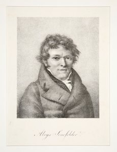Aloys Senefelderin muotokuva tekijältä Nicolas Henri Jacob