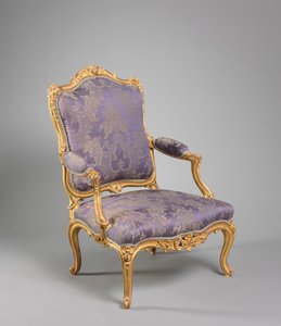 Nojatuoli, n. 1755 tekijältä Nicolas Heurtaut