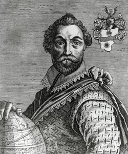 Francis Draken (1540-1596) muotokuva tekijältä Nicolas II de Larmessin