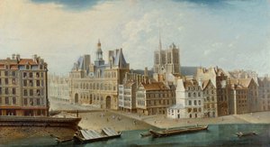 Kaupungintalo ja Place de Grève, 1753.